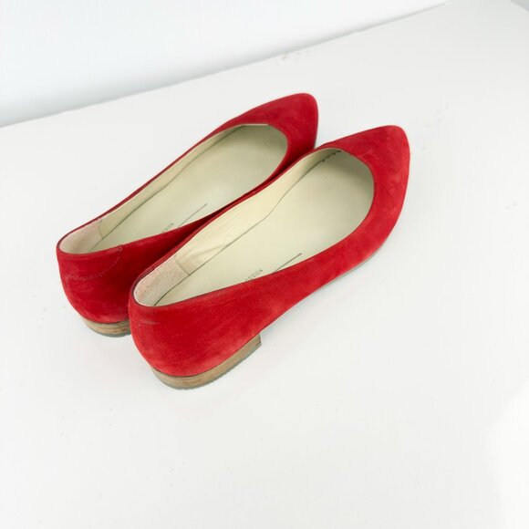 Ecco Red Suede Flats - Picture 9 of 10